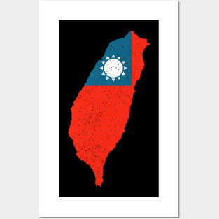 Taiwan Flag Posters and Art